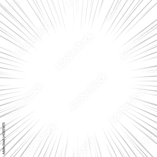 白い線の集中線
