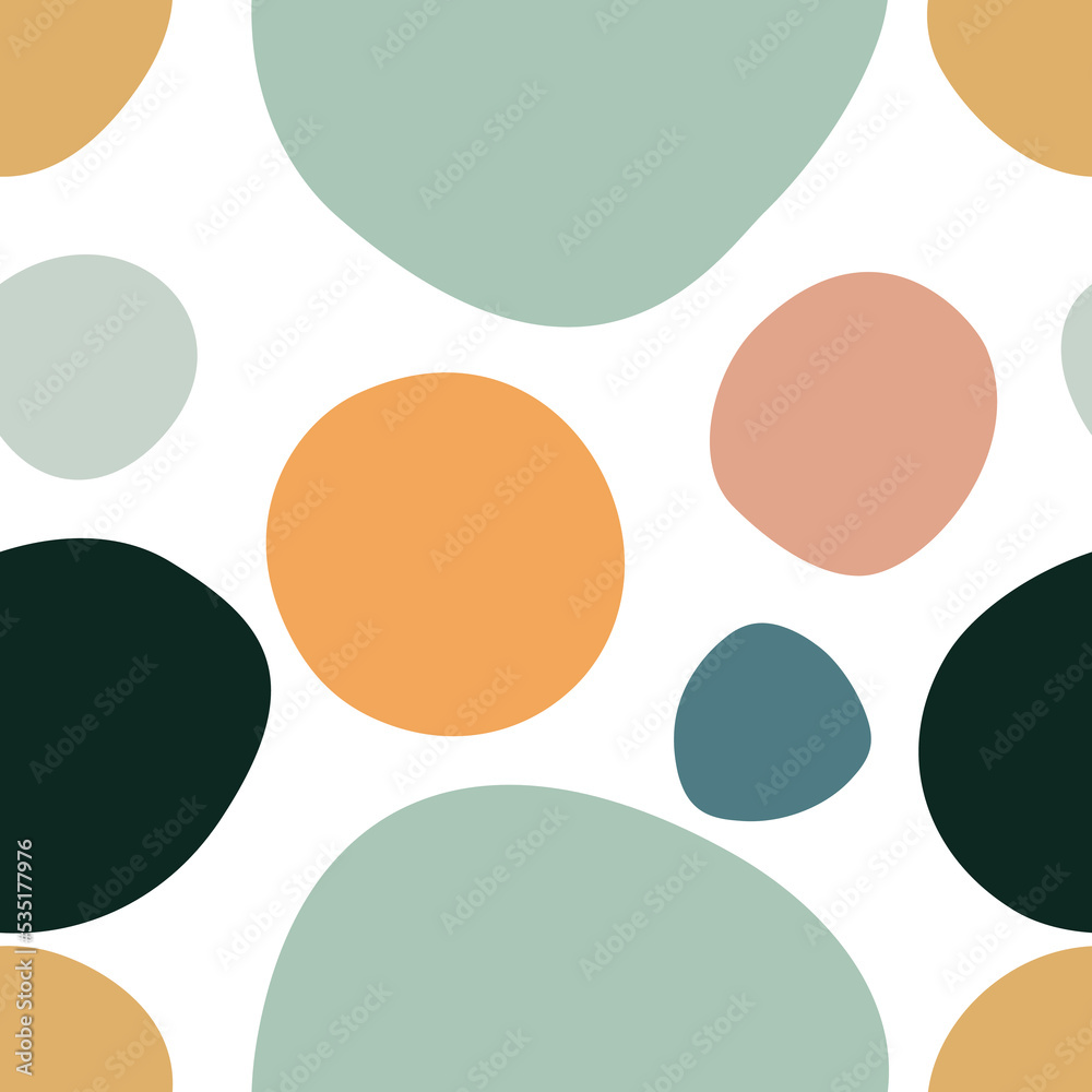 Polka dot. Seamless repeat pattern of colorfull circles, points. Vector. Polka dot. Seamless repeat pattern of colorfull circles, points. Vector.