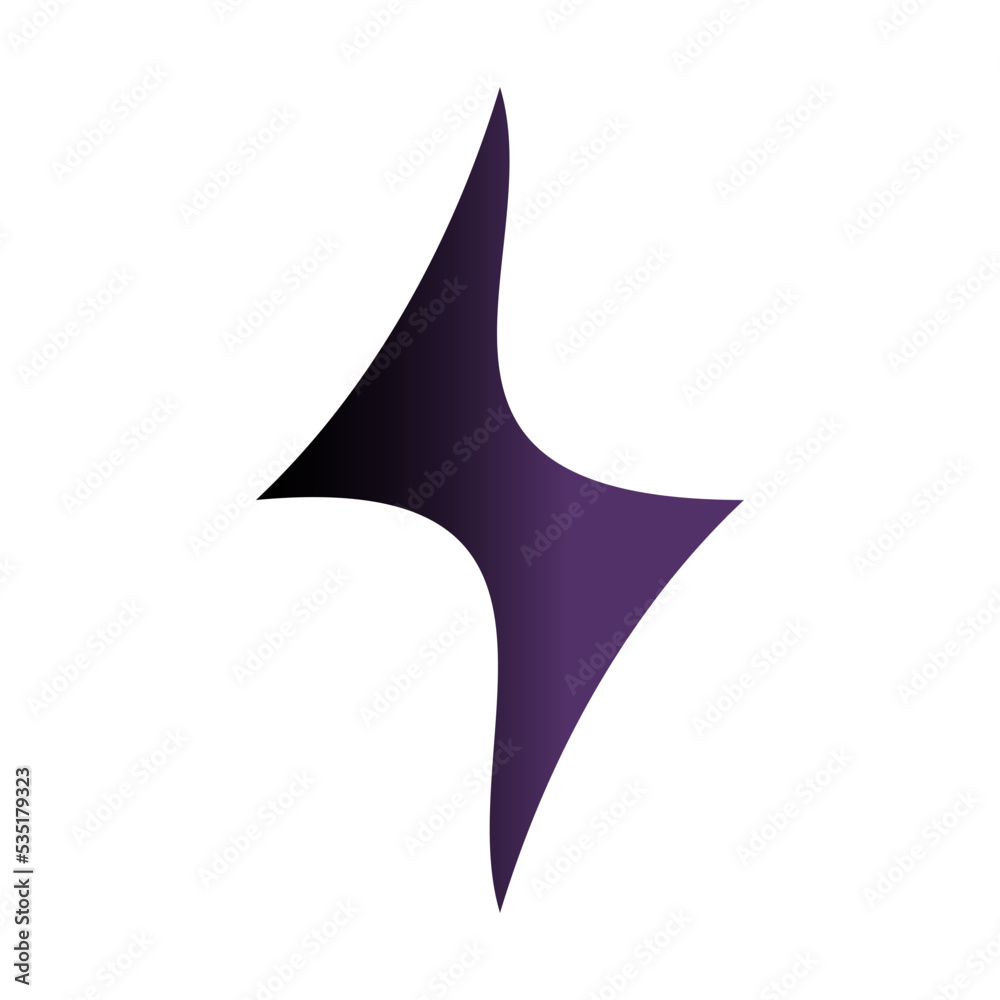 Fototapeta premium Thunder symbol vector illustration