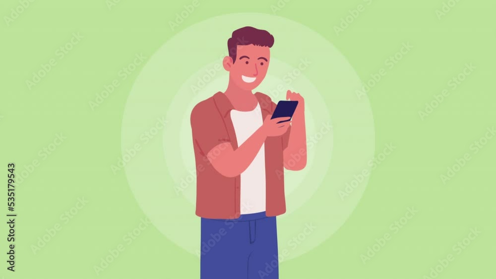young man using smartphone device young man using smartphone device
