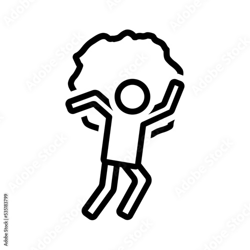 Black line icon for Problem