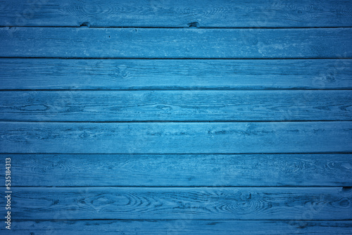 wooden wall, blue background