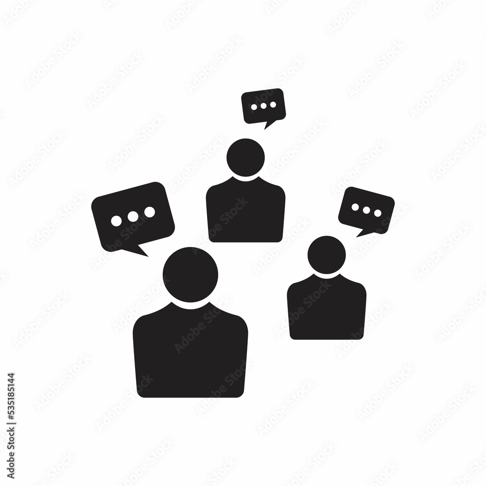 bubble speak icon trendy flat style bubble speak icon trendy flat style