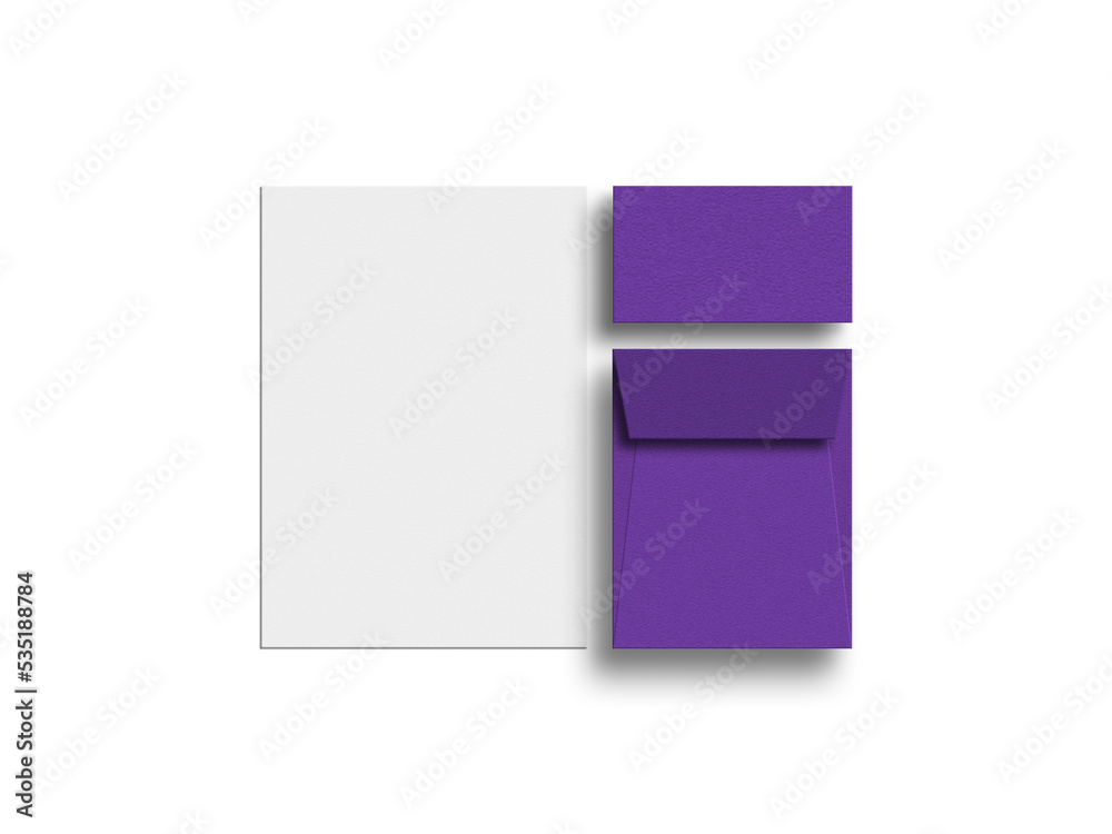 Elegant letterhead with envelope mockup Elegant letterhead with envelope mockup