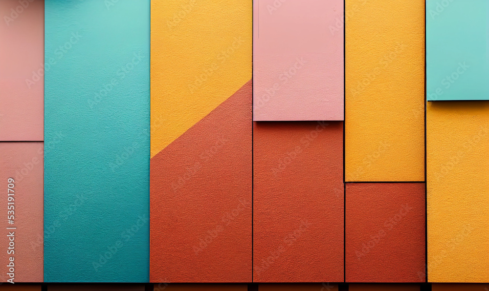 Fototapeta premium 3d illustration of empty wall minimal mockup with copy space