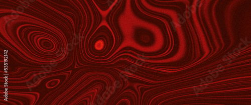 Dark red liquid wavy lines background with glowing edges. Liquid mix fluid blend surface and gradient texture.