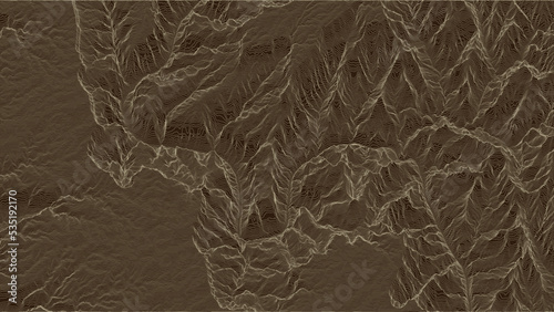 Mountain landscape. Wirefra...