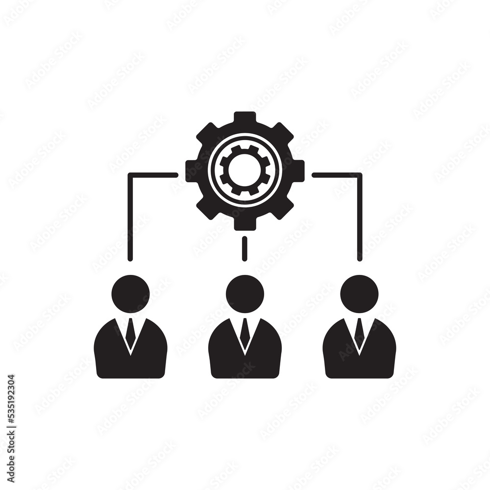 people management icon. Simple element illustration. people management concept symbol design from management collection people management icon. Simple element illustration. people management concept symbol design from management collection