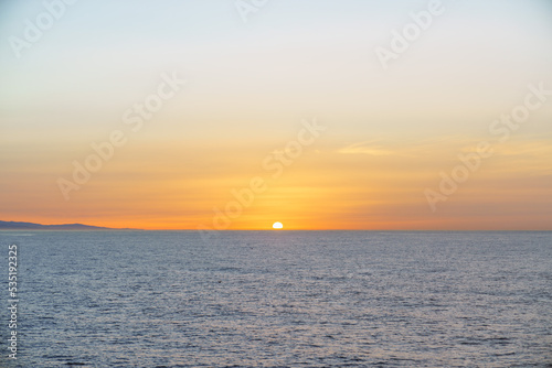 Morning Mediterranean landscape near M  laga city in Spain