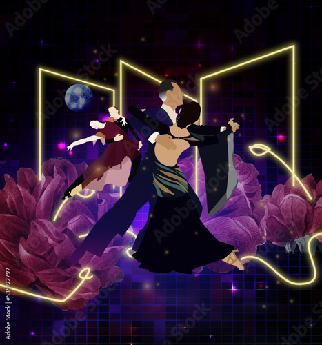 Glamourous Ballroom Dancers