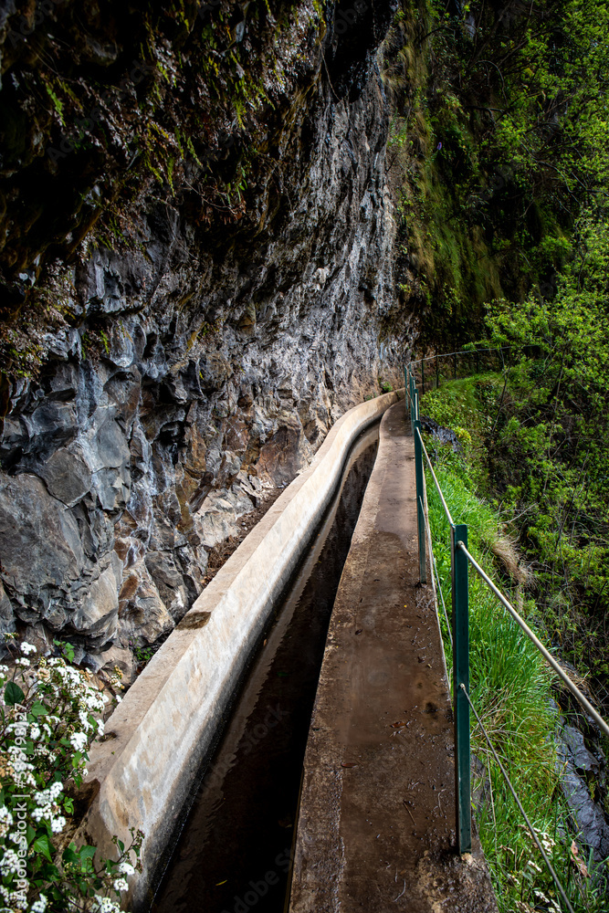The Levada do Moinho to Levada Nova waterfall hike	