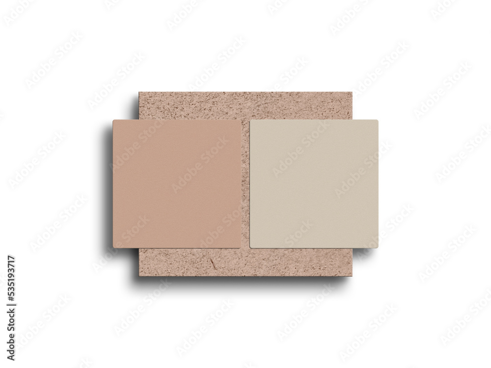 Square minimal business card on wood mockup Square minimal business card on wood mockup