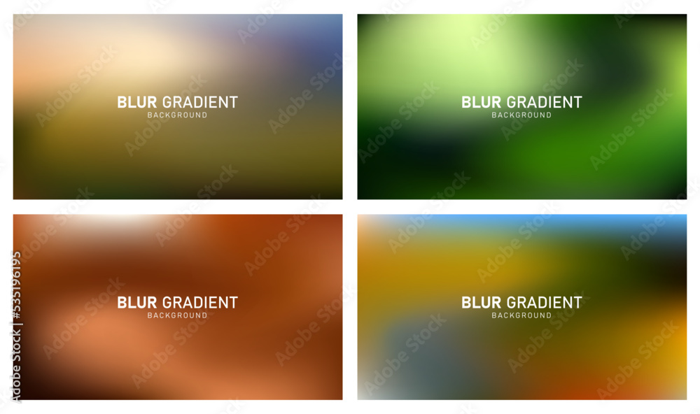 Colorful modern gradient blur background design