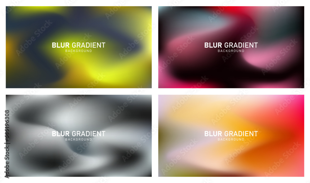 Fototapeta premium Colorful modern gradient blur background design