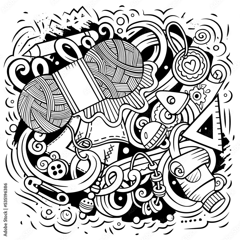Handmade cartoon vector illustration Handmade cartoon vector illustration