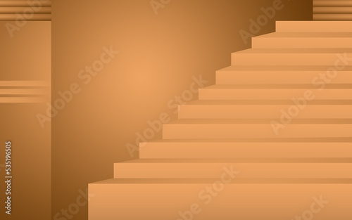 stairs to the wall