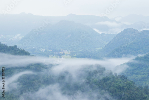 fog in mountains