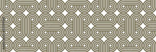 Geometric seamless pattern, vector trendy vintage tiling endless background, geometrical decorative grid.
