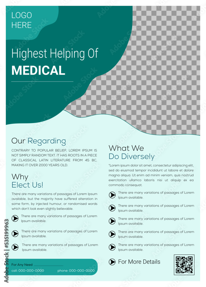 Fototapeta corporate vector business flyer template