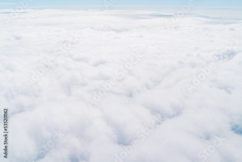 飛行機から見た一面の雲景色 cloud sky view © aki