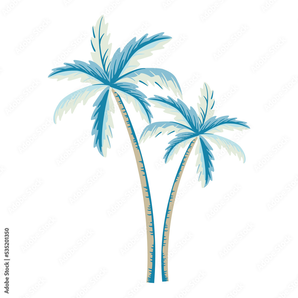 Obraz premium palm tree illustration 