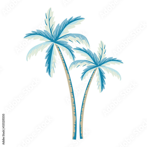 palm tree illustration  © KY