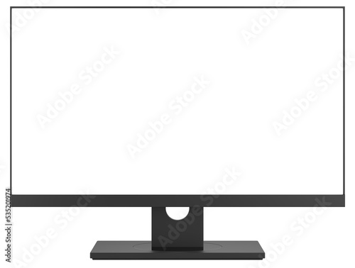 computer monitor with blank screen photo