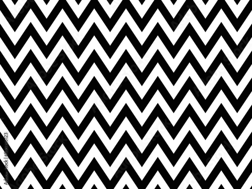 Seamless chevron pattern, zigzag pattern with black and white striped lines