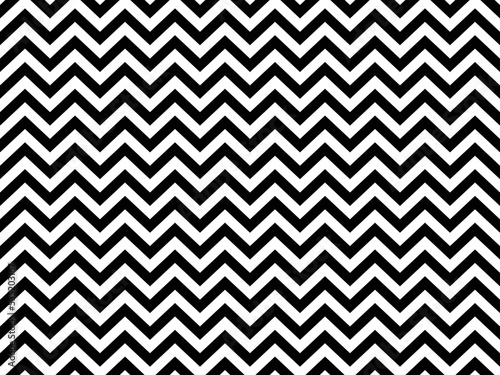 Seamless chevron pattern, zigzag pattern with black and white striped lines