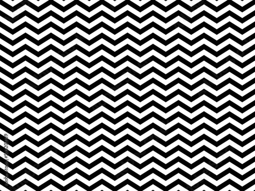 Seamless chevron pattern, zigzag pattern with black and white striped lines
