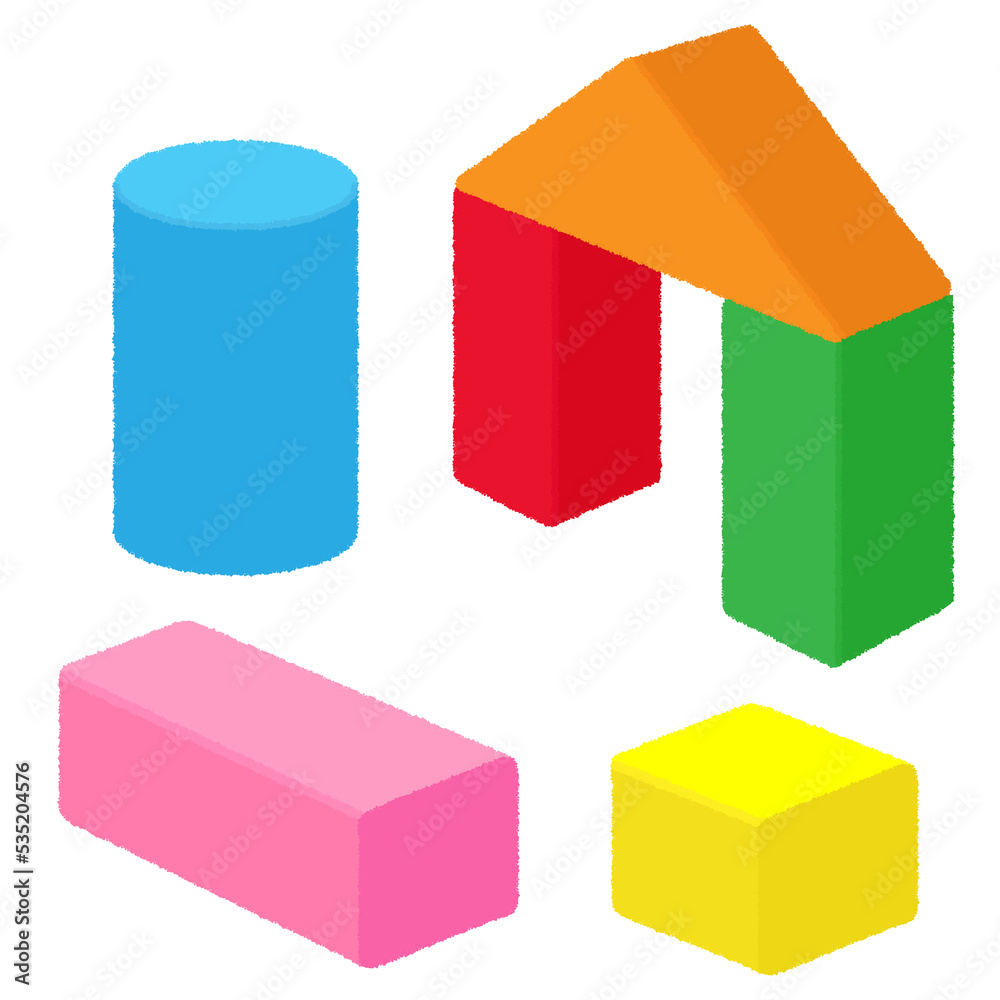 Fototapeta premium 積み木のイラスト