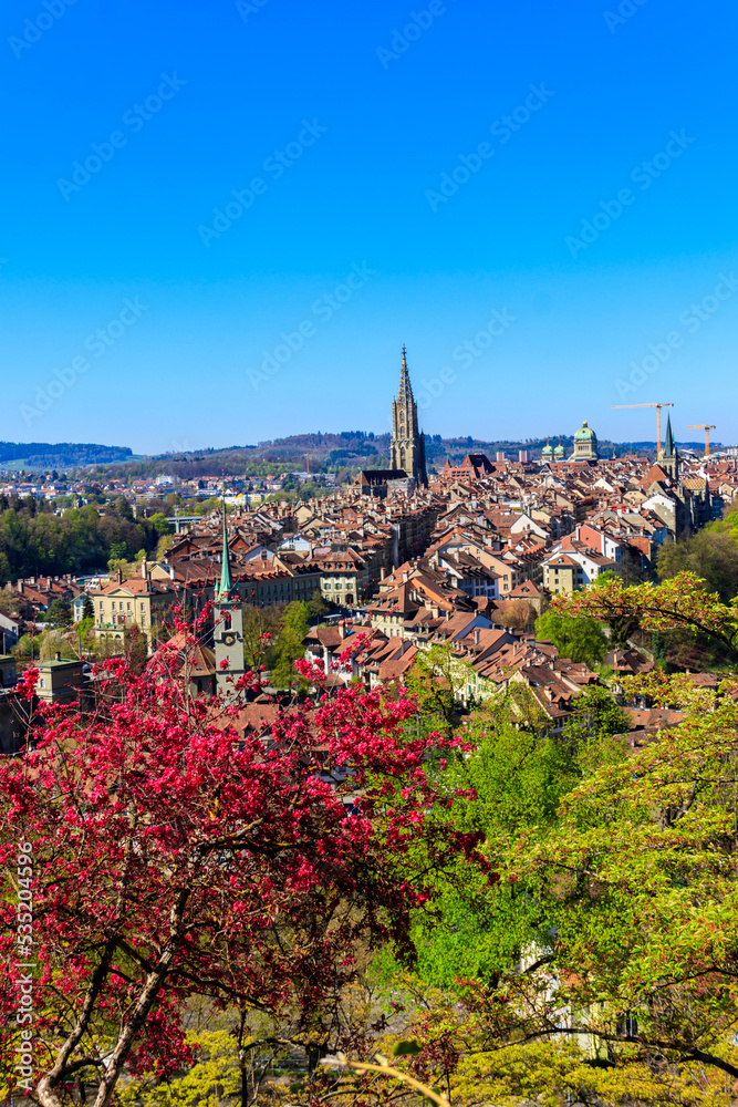 View of the old town of Bern in Switzerland