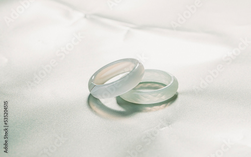 Couple rings. rings on a white background