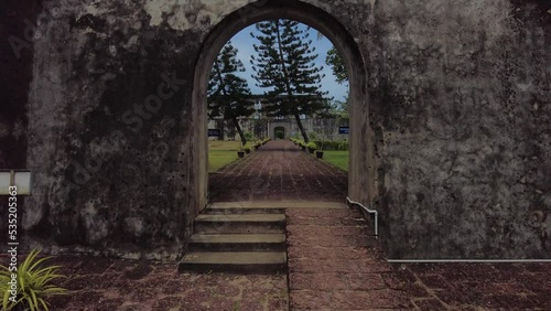 Anchuthengu or Anjengo Fort entrance, Thiruvananthapuram, Kerala photo