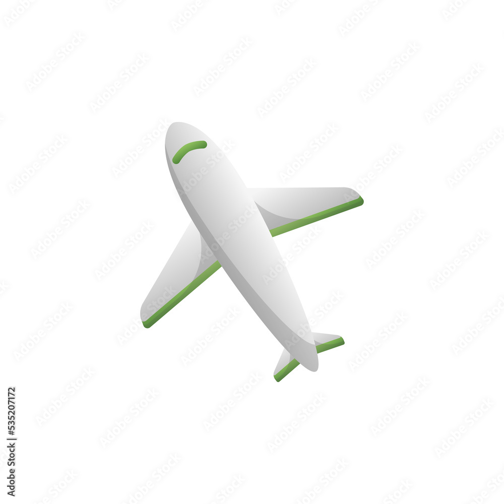 Fototapeta premium Plane icon design template vector illustration