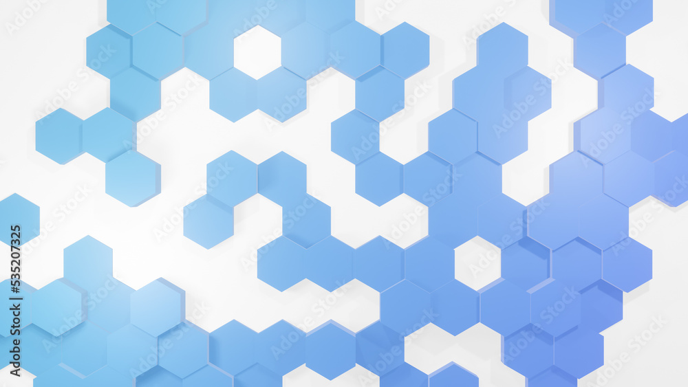 Hexagonal background with hexagons, abstract futuristic geometric backdrop or wallpaper with copy space for text