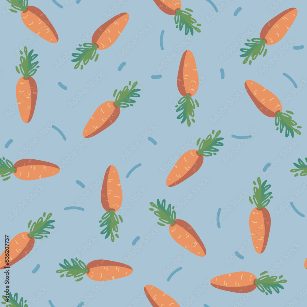 seamless background with carrots seamless background with carrots