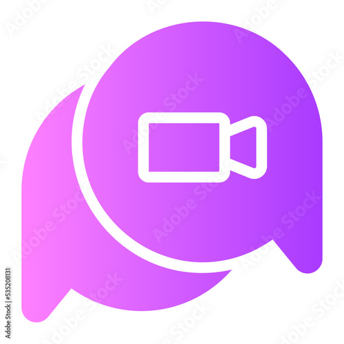 video call gradient icon