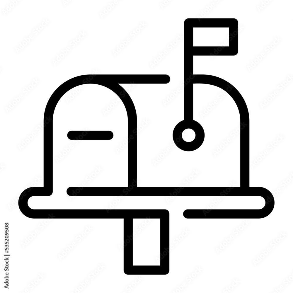 mailbox line icon mailbox line icon