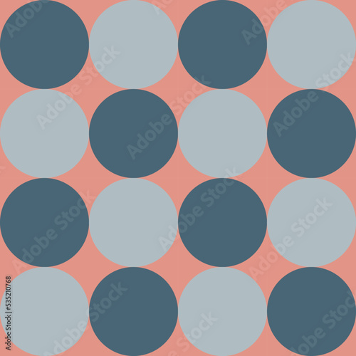 Using highlands-colored shade that composed of pink, grey and green to create geometric vector illustration of abstract seamless pattern for using as a wallpaper background.