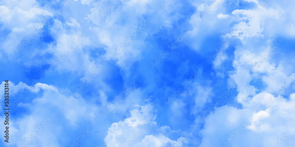 Blue skies with white clouds background. Romantic sky. Abstract nature background of romantic summer blue sky with fluffy clouds. Beautiful puffy clouds in bright blue sky in day sunlight.>< Blue skies with white clouds background. Romantic sky. Abstract nature background of romantic summer blue sky with fluffy clouds. Beautiful puffy clouds in bright blue sky in day sunlight.><