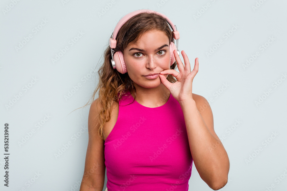 with fingers on lips keeping a secret. with fingers on lips keeping a secret.