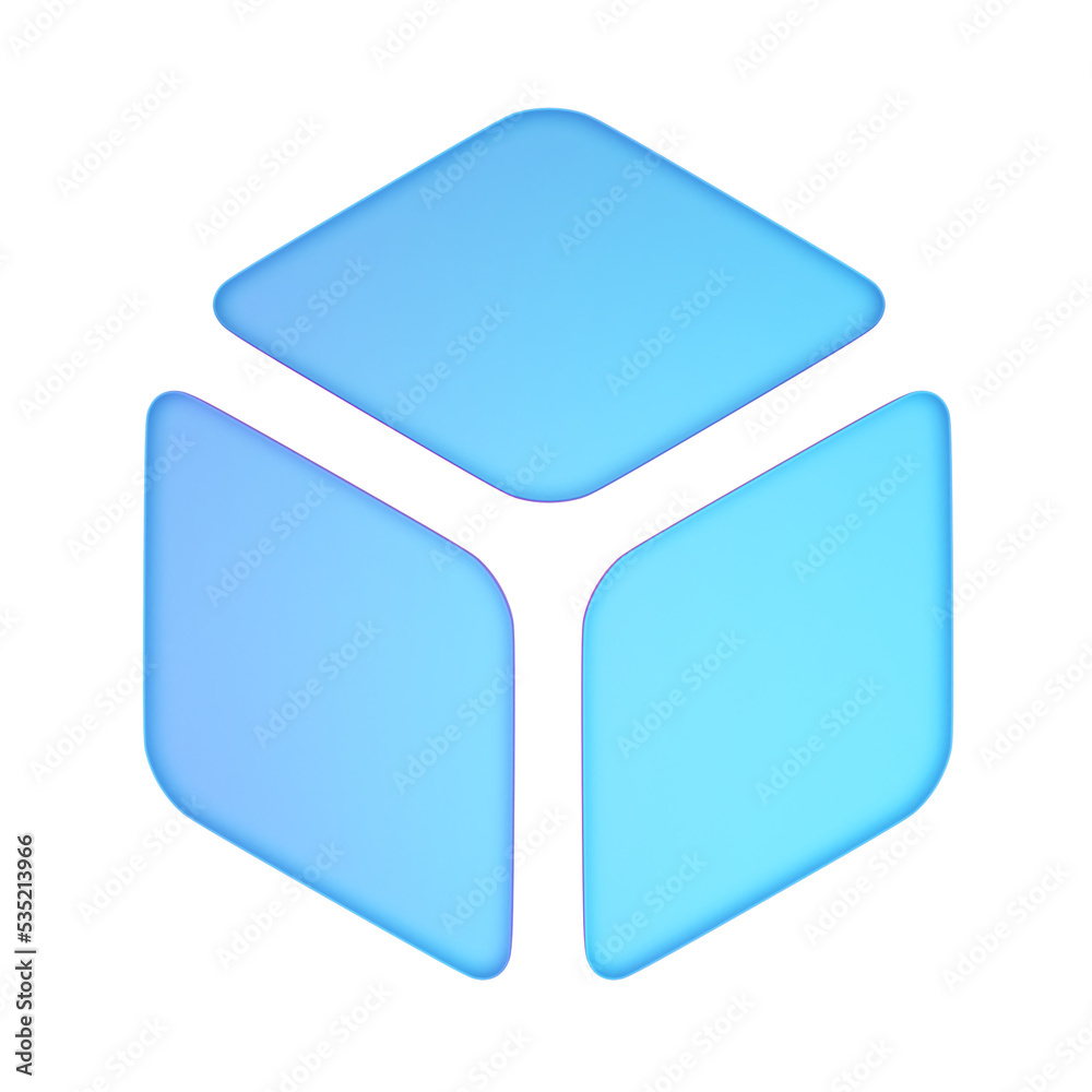 Blockchain 3d render Blockchain 3d render