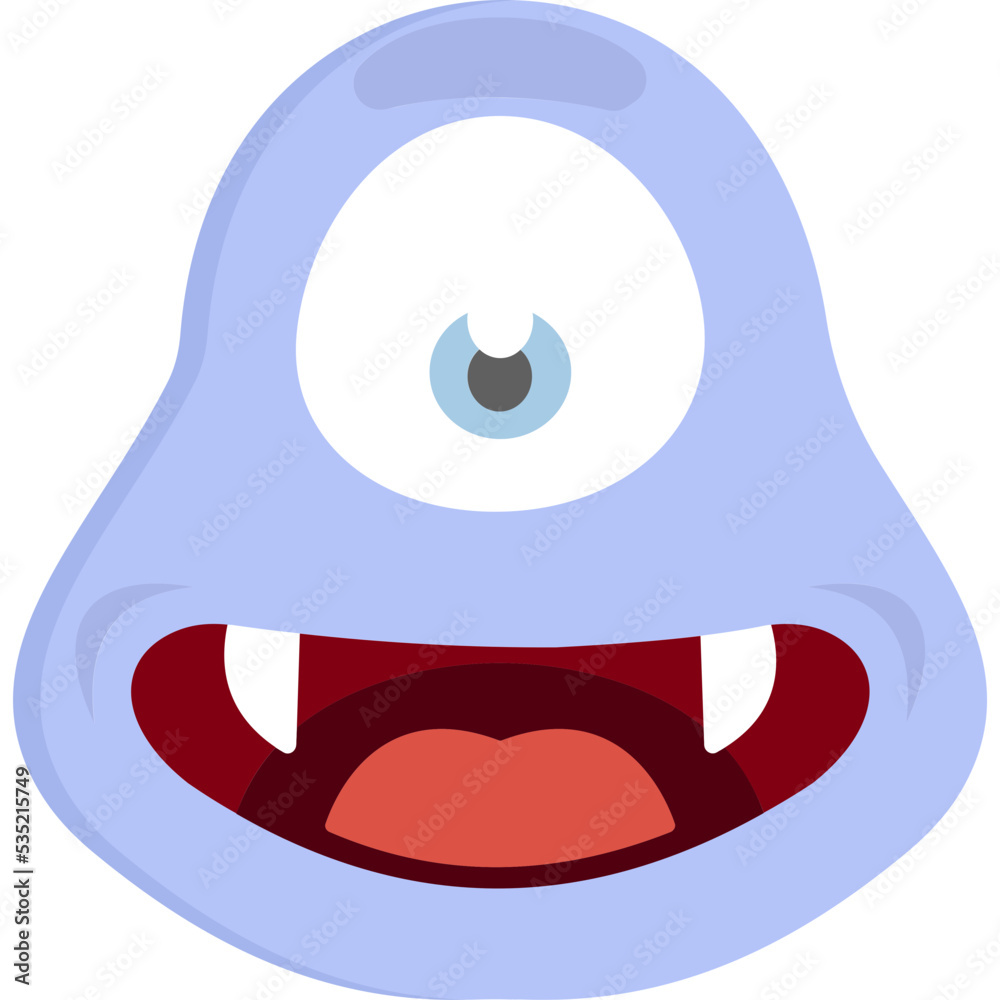 Obraz premium Monster mouth Which Can Easily Modify Or Edit 