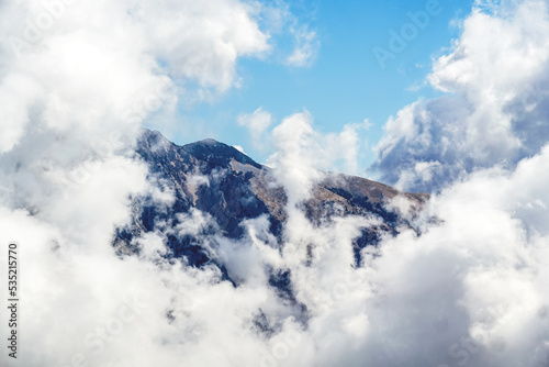 Mountains in the clouds