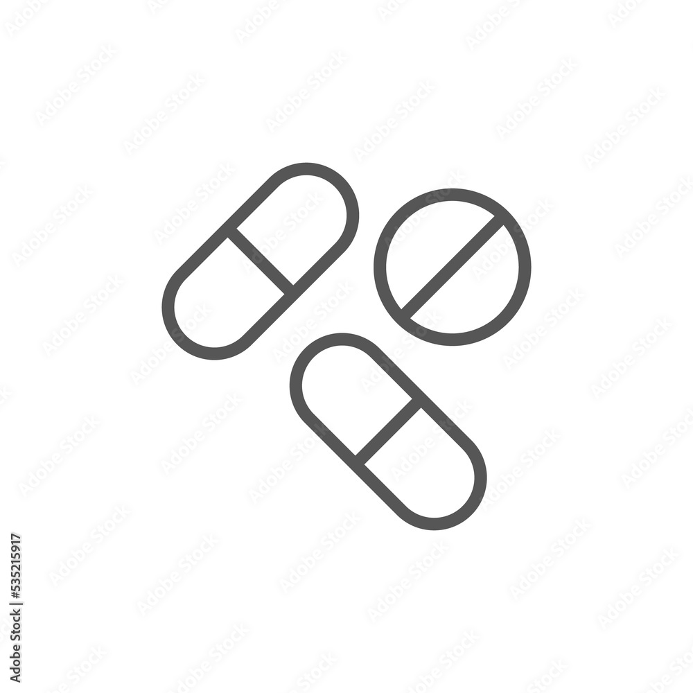 pill icon set. medicament and pharmaceutical symbol. medical design element pill icon set. medicament and pharmaceutical symbol. medical design element
