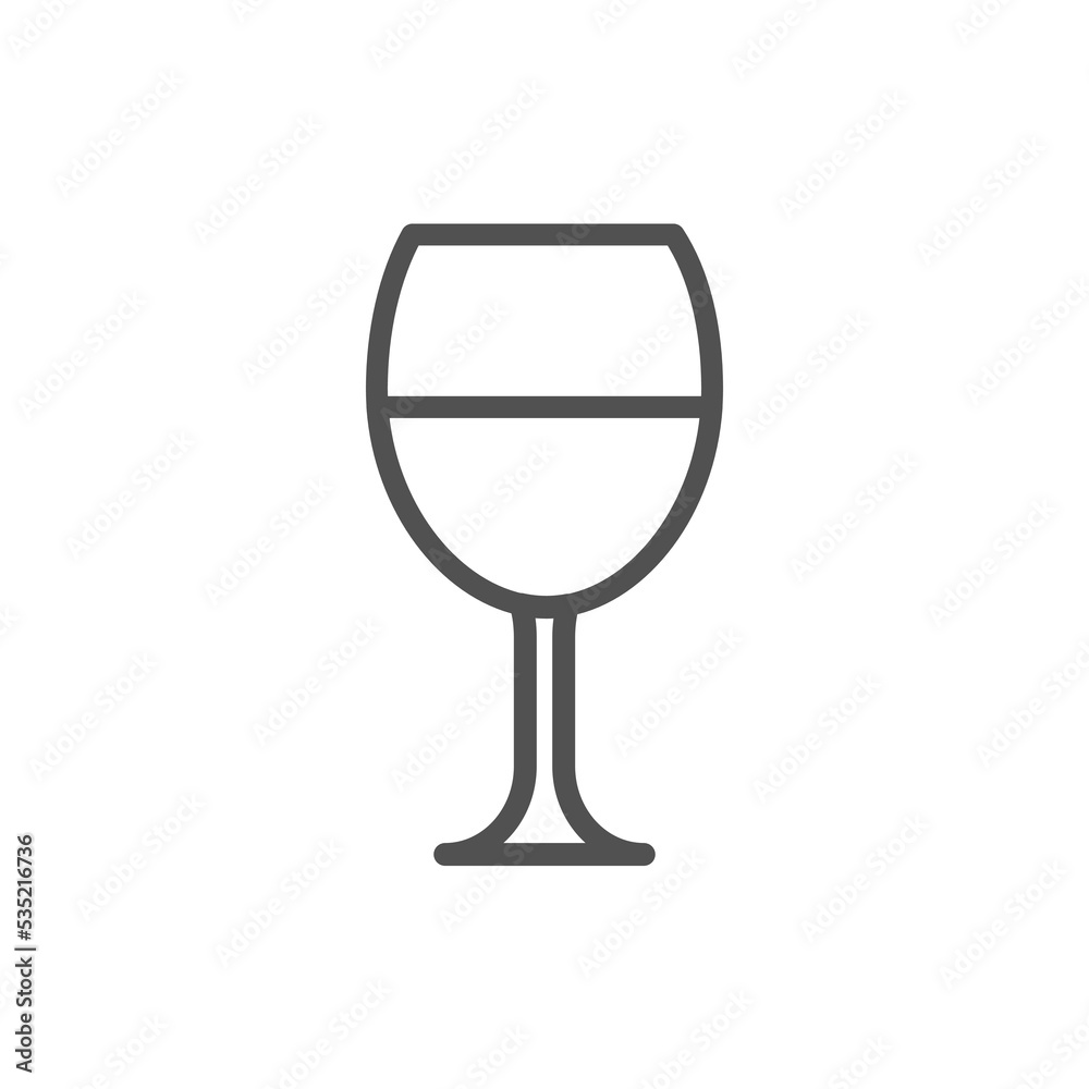 wine glass icon vector illustration isolated wine glass icon vector illustration isolated