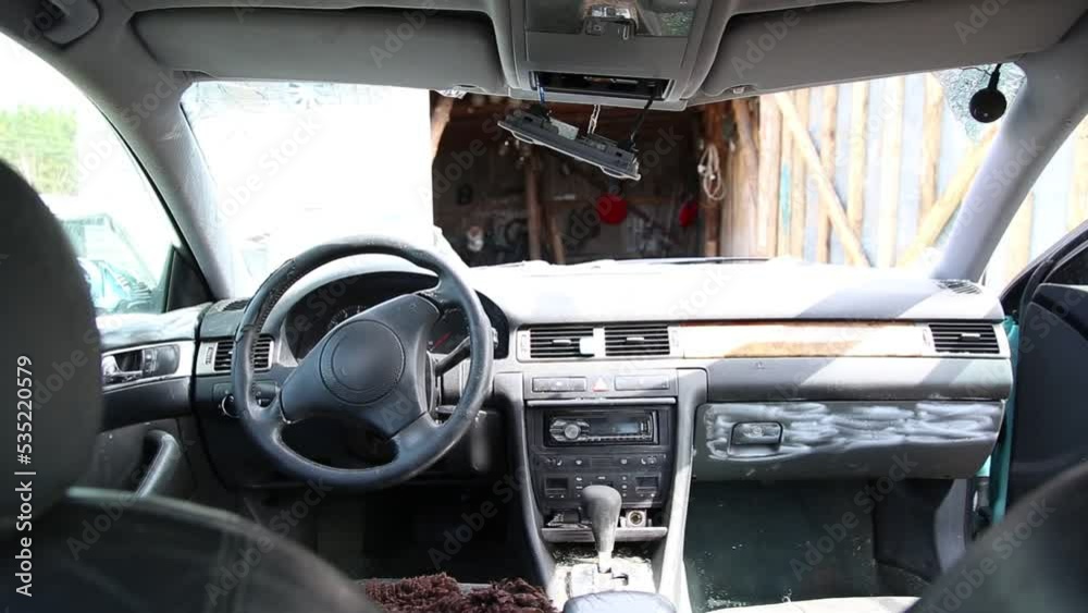 custom made wallpaper toronto digitalBroken car inside view. Hitting pedestrians and an accident on the road. Motor insurance