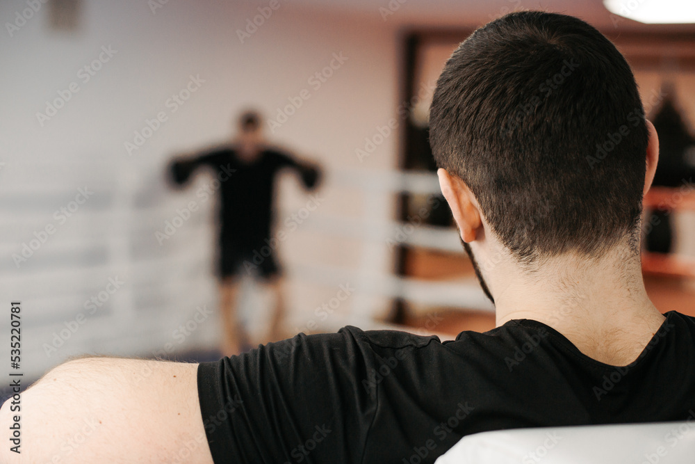 Boxers train in the ring and in the gym Boxers train in the ring and in the gym
