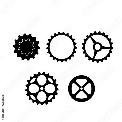 Bicycle fixing tool icon. Bike repair stuff. Flat vector illustration